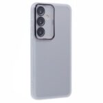 Serie DKSM para Samsung Galaxy A15 5G / A15 4G Funda con marco de cámara galvanizada Cubierta de teléfono TPU - Blanco transparente - Imagen 2