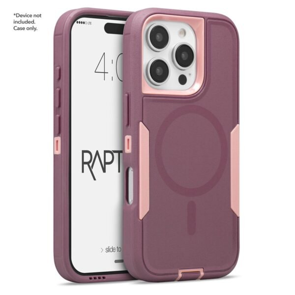 iphone-16-pro-rose-mulberry-proteccion- cellairis-ecuador. Cellairis Rapture Rugged - iPhone 16 Pro Rose/ Mulberry w/ MagSafe - Imagen 3