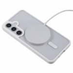 Funda para Samsung Galaxy S23 FE compatible con MagSafe a prueba de golpes PC+TPU cubierta transparente para teléfono - Blanco - Imagen 5