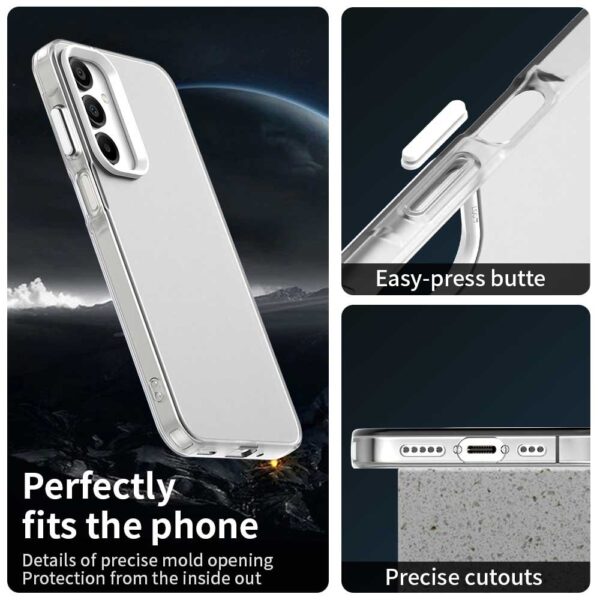 Funda PC+TPU+PET Mate Anti-caída para Samsung Galaxy A55 5G - Blanco - Imagen 3