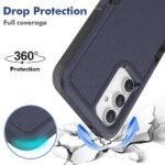 Funda para teléfono PC+TPU para Samsung Galaxy S23 FE Funda protectora para teléfono antirrayas - Azul oscuro - Imagen 4