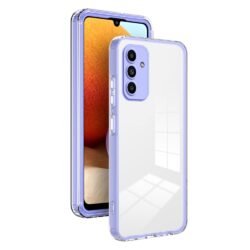 Funda protectora para teléfono Samsung Galaxy A15 5G a prueba de rayones TPU+PC - Púrpura