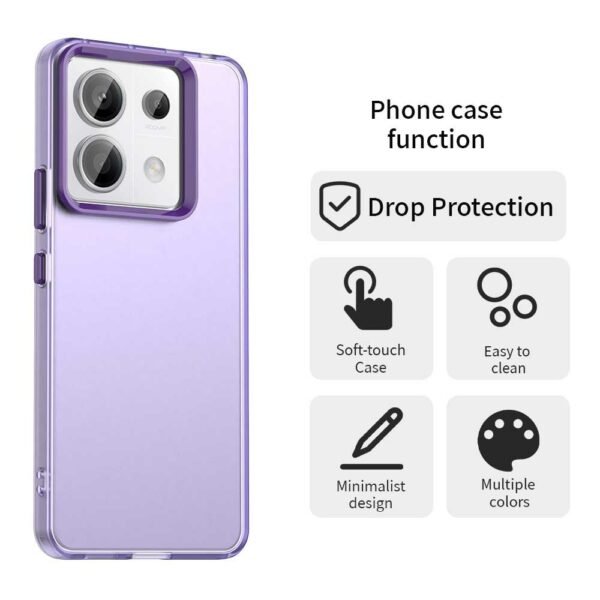 Funda protectora para Xiaomi Redmi Note 13 Pro 5G / Poco X6 5G Phone Back Cover - Púrpura - Imagen 2