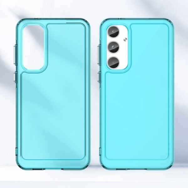 ara Samsung Galaxy A55 5G Funda Candy Series TPU Cubierta trasera para teléfono a prueba de caídas - Azul transparente - Imagen 3