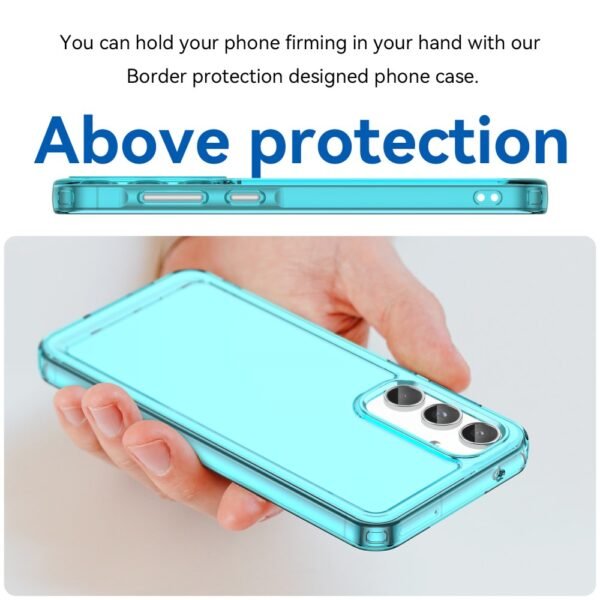 ara Samsung Galaxy A55 5G Funda Candy Series TPU Cubierta trasera para teléfono a prueba de caídas - Azul transparente - Imagen 4