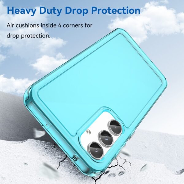 ara Samsung Galaxy A55 5G Funda Candy Series TPU Cubierta trasera para teléfono a prueba de caídas - Azul transparente - Imagen 5