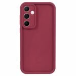 Funda para Samsung Galaxy A35 5G Funda trasera de teléfono TPU sin huellas dactilares Carcasa anticaída para teléfono - Rojo vino