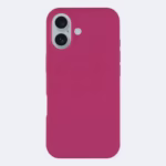 Case iPhone 16 – Silicona- Rojo Vino