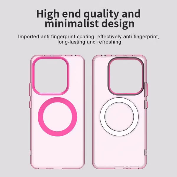 Case Candy Series Magsafe Anticaídas para Xiaomi Redmi Note 14 5G - Rosa - Imagen 4
