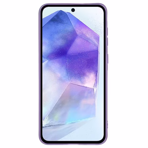 Case transparente con Marco Metálico Morado – Samsung Galaxy A26 5G - Imagen 2