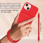 Case de Silicona iPhone 15 – Rojo - Imagen 4