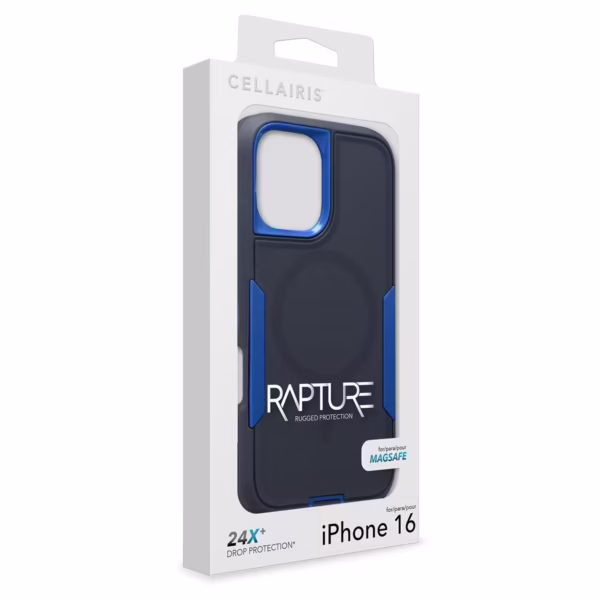 Case Rapture Rugged – iPhone 16  Dark Gray/Blue - Imagen 2