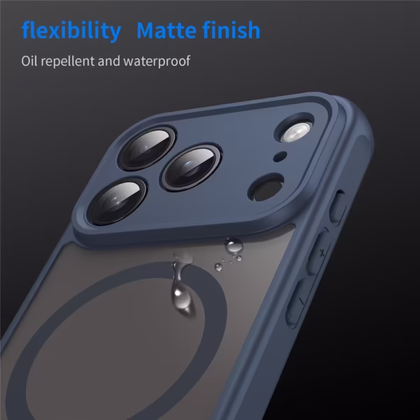 Funda para iPhone 17 Pro Compatible con MagSafe Antigolpes PC + TPU – Color Azul - Imagen 3