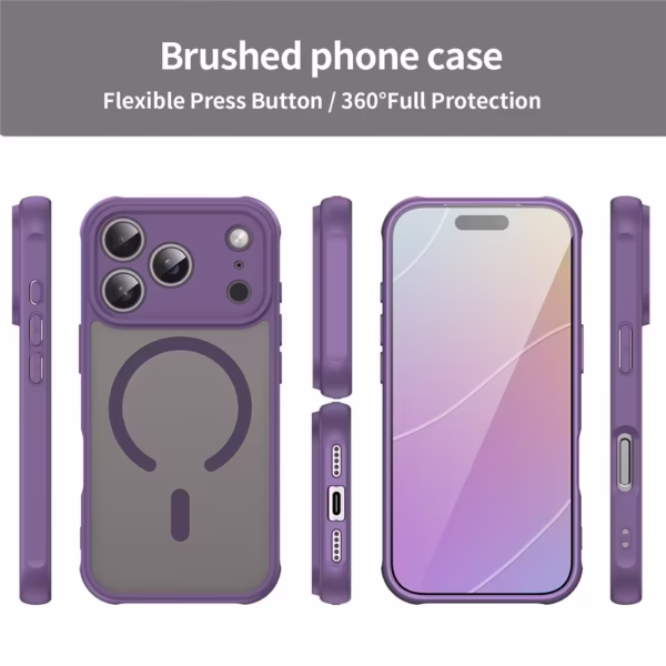 Funda Morada para Phone 17 Pro compatible con MagSafe | Anti-Golpes - Imagen 2