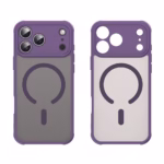 Funda Morada para iPhone 17 Pro Max Compatible con MagSafe Antigolpes PC + TPU