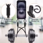 Case de silicona para iPhone 16 con Porta Tarjetas y Correa Corta – Negro - Imagen 4