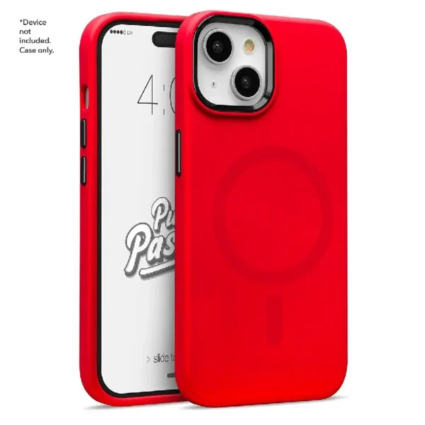 Case Cellairis Puff Pastry para iPhone 15 Red Velvet con MagSafe