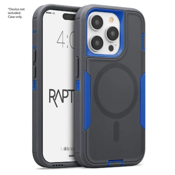 Case Cellairis Rapture Rugged para iPhone 15 Pro Navy Blue con MagSafe