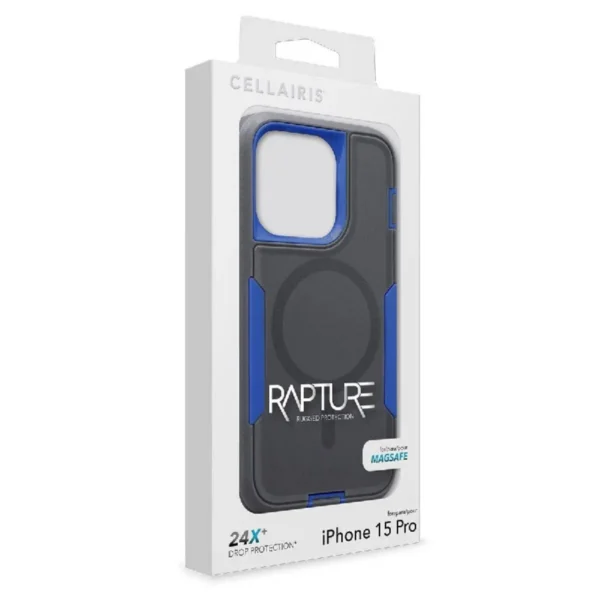 Case Cellairis Rapture Rugged para iPhone 15 Pro Navy Blue con MagSafe