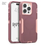 Case Cellairis Rapture Rugged para iPhone 15 Pro Rose/Mulberry con MagSafe