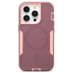Case Cellairis Rapture Rugged para iPhone 15 Pro Rose/Mulberry con MagSafe