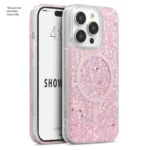 Case Cellairis Showcase Glam para iPhone 15 Pro Baby Pink con MagSafe
