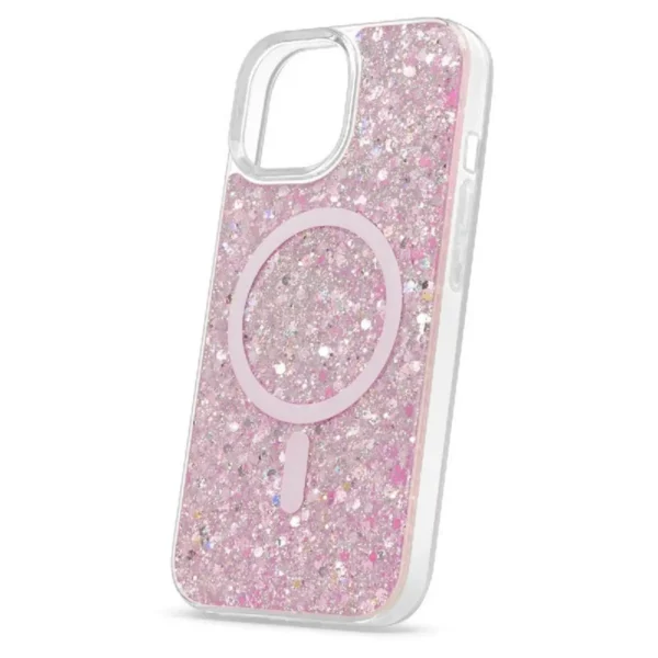 Case Cellairis Showcase Glam para iPhone 15 Pro Baby Pink con MagSafe