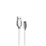 Cable de datos Type-C Fish-Screen Zinc Alloy - White