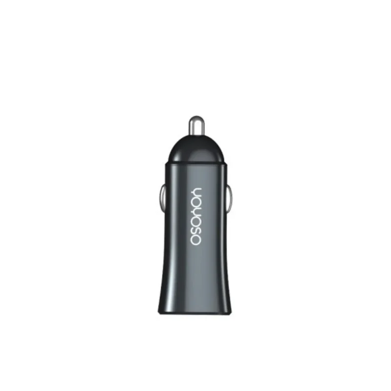 Cargador Doble USB metal 3.4A - Negro