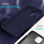 Case Anti-Drop Liquid Silicone para iPhone 16 Pro Max - Midnight Blue