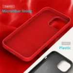 Case Anti-Drop Liquid Silicone para iPhone 16 Pro Max - Red