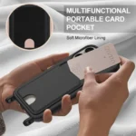 Case Liquid Silicone para iPhone 16 Pro Max con Holder y Correa - Black