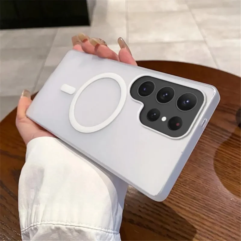 Case Matte Anti-Drop para S25 Ultra - Transparent White