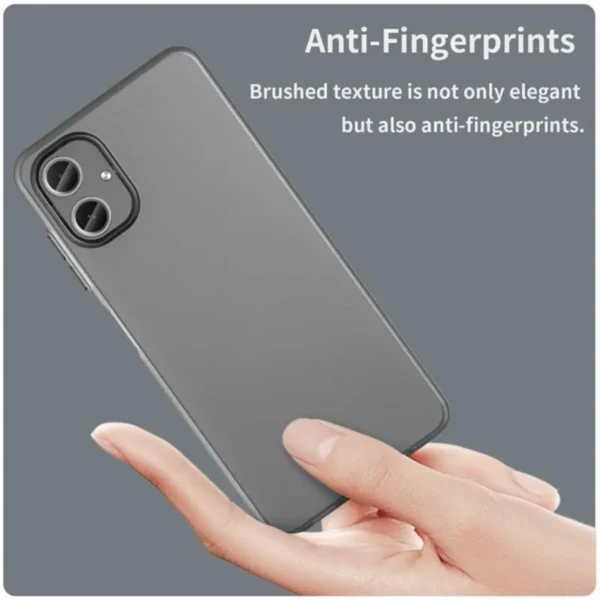 Case Matte Translucent Design para A06 4G - Black