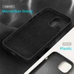Case para iPhone 16 Pro Max Anti-Drop Liquid Silicone - Black