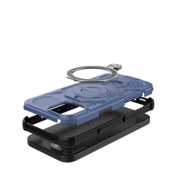 Case Premium Military Grade Armor para A06 con soporte incorporado y MagSafe