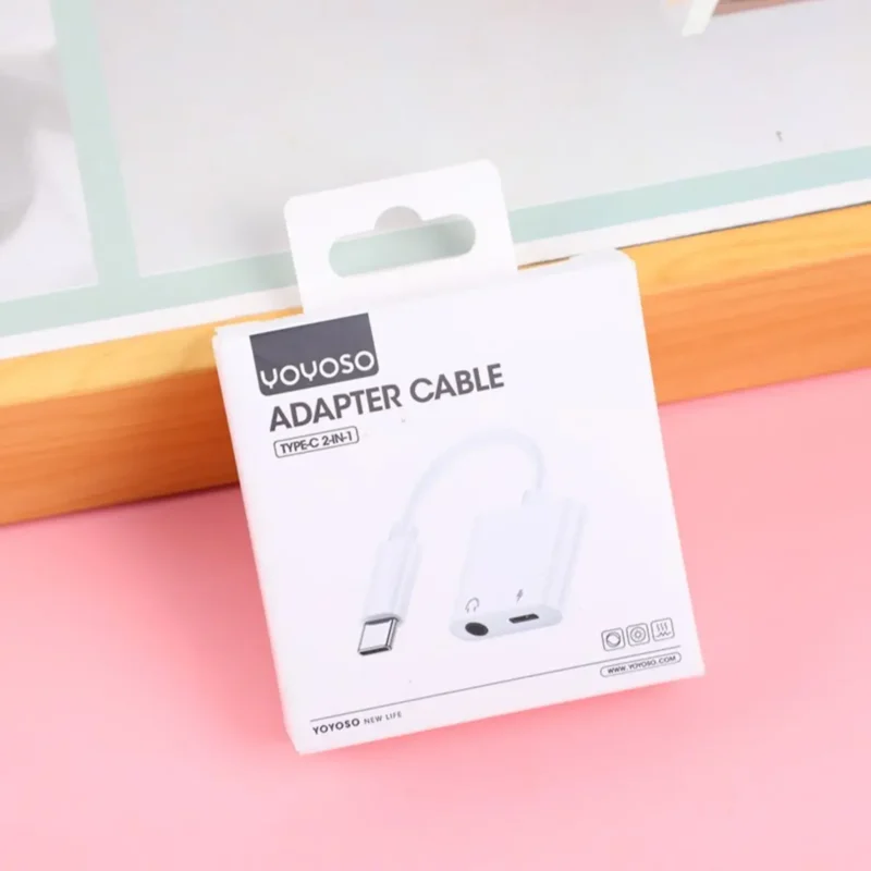 Case TYPE-C TO HEADPHONE JACK AND CHARGING para celular
